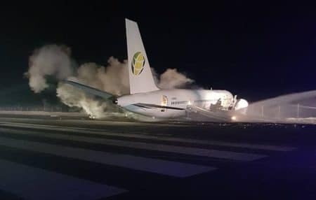 تحطم طائرة ركاب بوينج 757 بغويانا