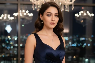 "جيمري بايسال تجسد زينب، بائعة الزهور التي تدخل حياة سيرهات لتغيير مجرى الأحداث، وهي واحدة من أبطال مسلسل الورود والذنوب ."
