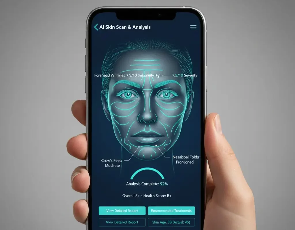 تطبيقات الذكاء الاصطناعي لتحليل البشرة 2026: كيف تختارين روتينك بدقة؟