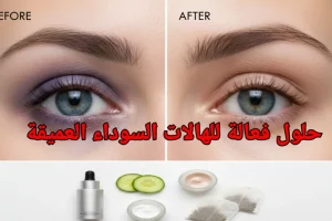 علاج الهالات السوداء الوراثية والعميقة: حلول منزلية وطبية فعالة