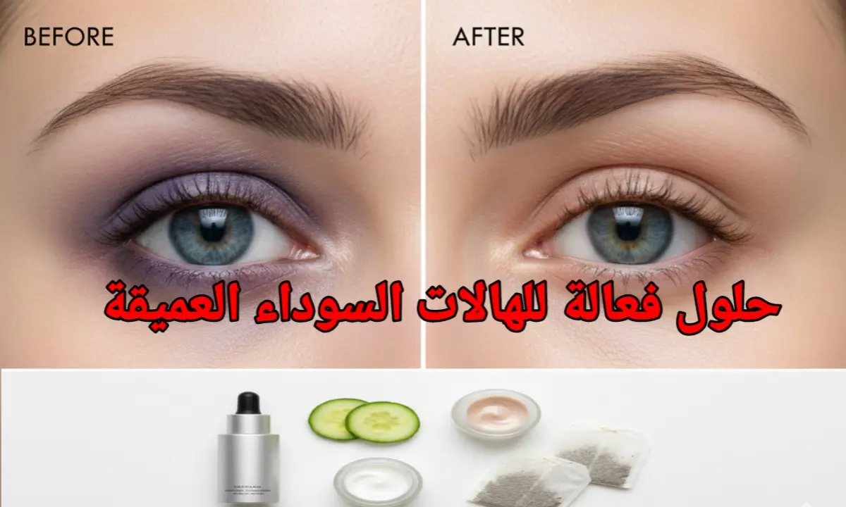 علاج الهالات السوداء الوراثية والعميقة: حلول منزلية وطبية فعالة