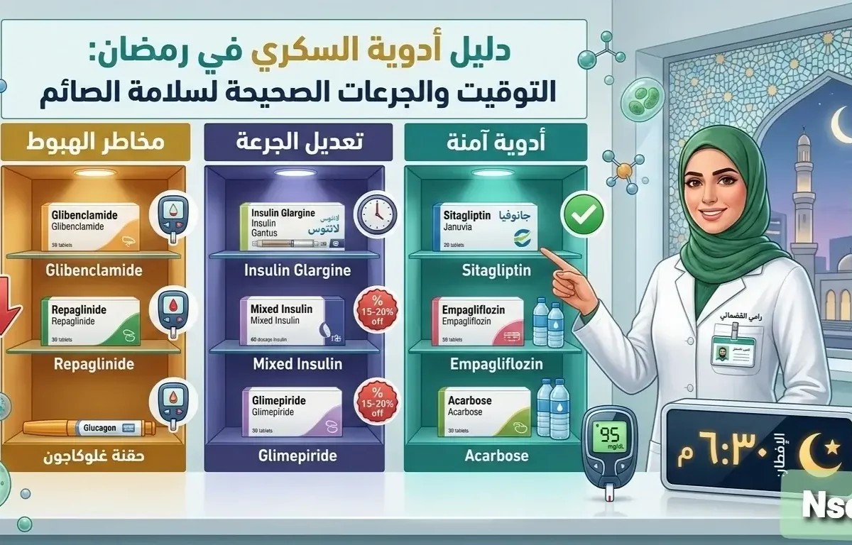 دليل أدوية السكري في رمضان: التوقيت والجرعات الصحيحة لسلامة الصائم