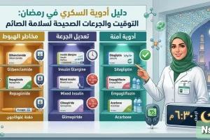 دليل أدوية السكري في رمضان: التوقيت والجرعات الصحيحة لسلامة الصائم