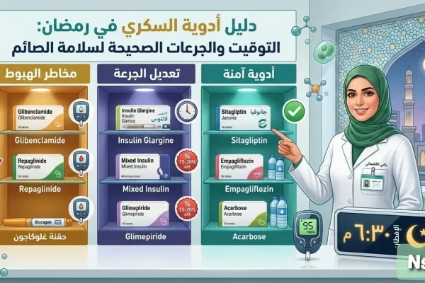 دليل أدوية السكري في رمضان: التوقيت والجرعات الصحيحة لسلامة الصائم