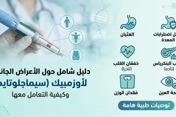 دليل الأعراض الجانبية لأوزمبيك (سيماجلوتايد) وكيفية التعامل معها