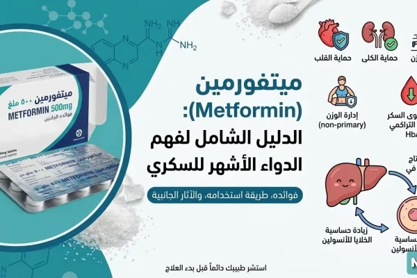 ميتفورمين (Metformin): الجرعة الصحيحة، الفوائد، الآثار الجانبية