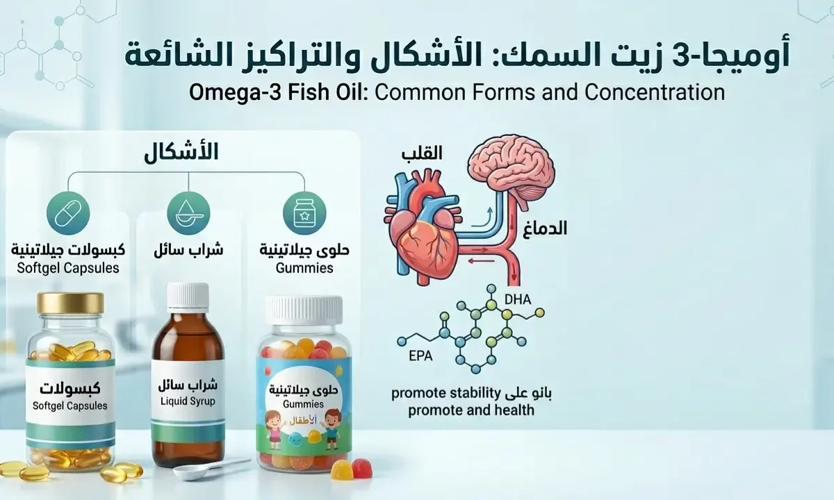 أوميجا 3 Omega: الاستخدامات، الآثار الجانبية، الجرعة